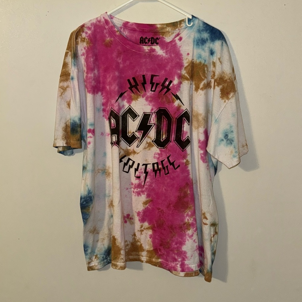 AC/DC tie-dye shirt